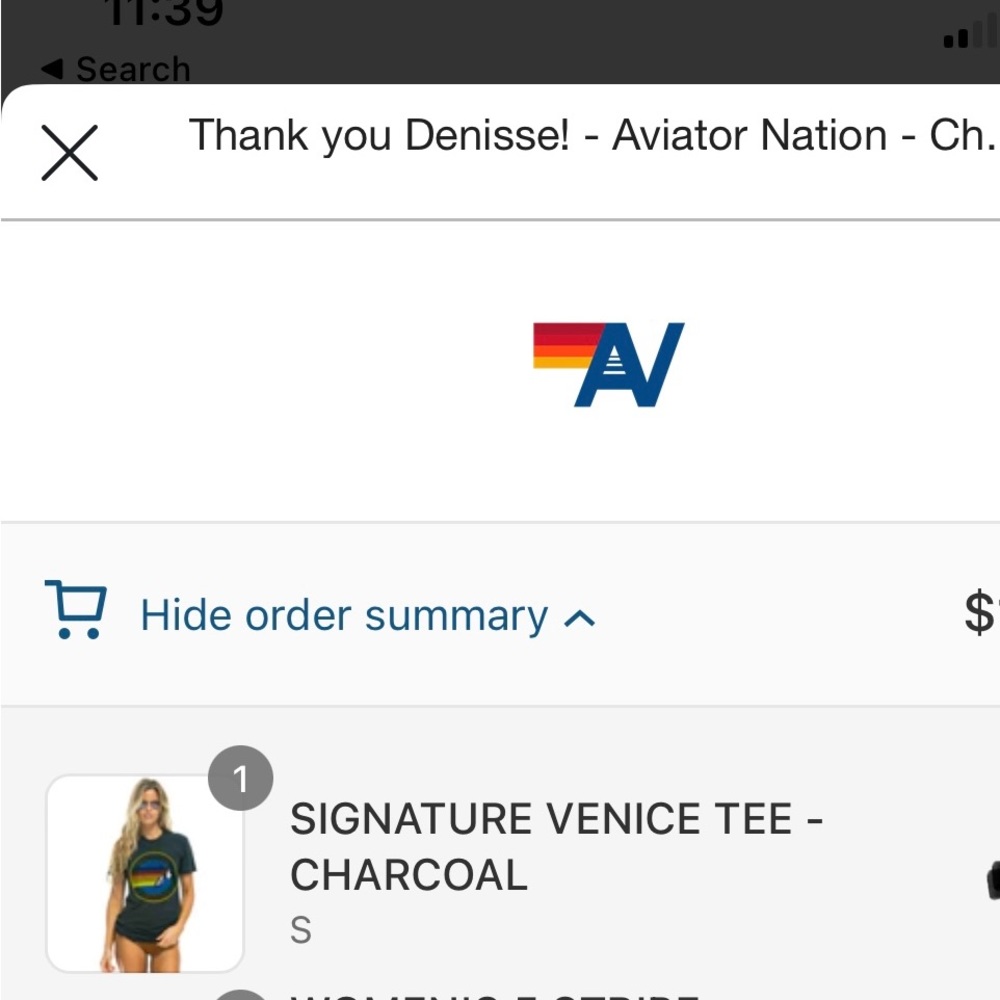 AVIATIOR NATION Shirt Size Small - Picture 5 of 5